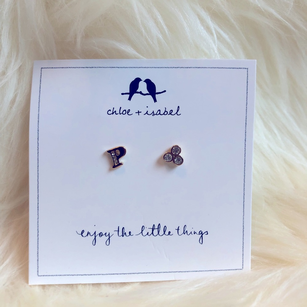 Chloe + Isabel letter P earrings